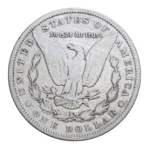 reverse: AMERICA DOLLARO 1884 MORGAN AG. 26,05 GR. MB+