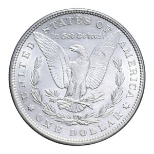 reverse: AMERICA DOLLARO 1885 MORGAN AG. 26,78 GR. SPL-FDC (SEGNETTI)