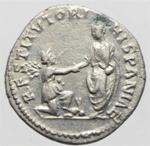 reverse: adriano denario