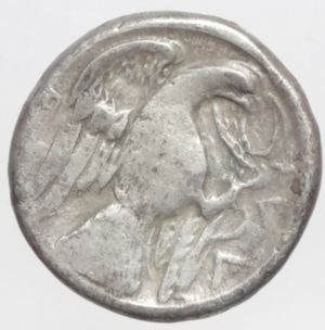 reverse: eubea dracma