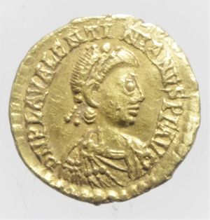 obverse: valentiniano III tremisse