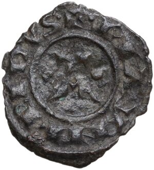 reverse: Italy .  Manfredi (1258-1266). Denaro, 1258-1263, Brindisi mint