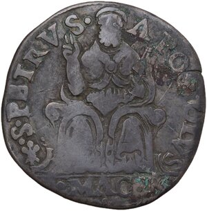 reverse: Italy. Pio IV (1559-1565), Gian Angelo de  Medici. AR Testone, Macerata mint