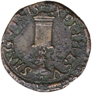 reverse: Italy .  Francesco II Gonzaga (1489-1519). AE Quattrino, Mantova mint