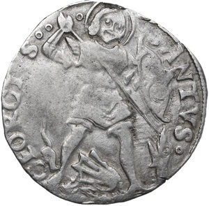 reverse: Italy .  Gian Giacomo Trivulzio (1487-1518). AR Grosso da 6 soldi, Mesocco mint