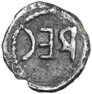 reverse: Bruttium, Rhegion.  Second coinage of Anaxilas.. AR Litra, c. 480-462 BC