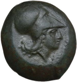 obverse: Aitna. AE c. 355-339 BC