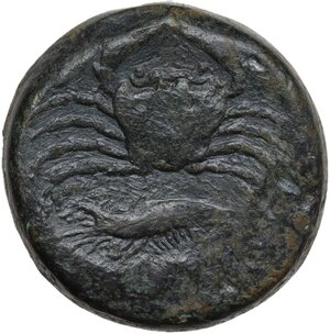 reverse: Akragas. AE Tetras, c. 425-410 BC