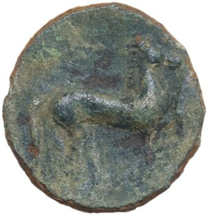 reverse: Eryx. AE 15 mm, 4th Century BC. Siculo-Punic coinage