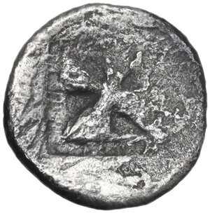 reverse: Himera. AR Obol c. 530-520 BC. Civic coinage