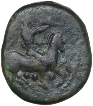 obverse: Himera. AE Tetras or Trionkion, c. 420-415 BC. Civic coinage