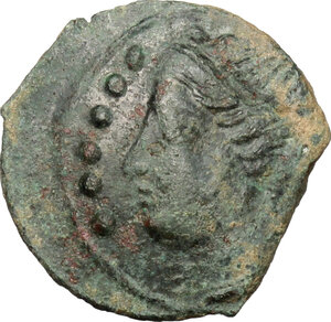 obverse: Himera. AE Hemilitron, before 407 BC