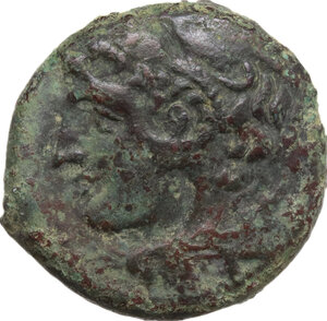 obverse: Syracuse.  Pyrrhos (278-276 BC).. AE 21 mm