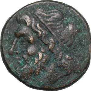 obverse: Syracuse.  Hieron II (274-215 BC).. AE 18 mm. c. 240-215 BC