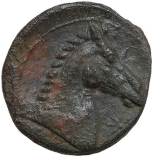 reverse: AE 19 mm. Circa 300-264 BC. Uncertain mint