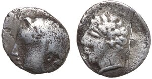 obverse: Gaul, Massalia. Lot of two (2) AR Obols, c. 300-50 BC