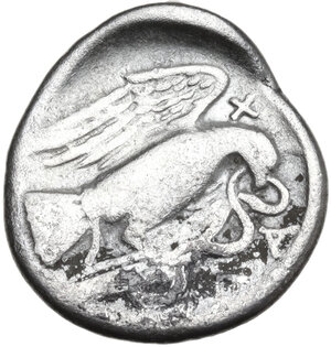 reverse: Euboia, Chalkis. AR Drachm, 290-270 BC