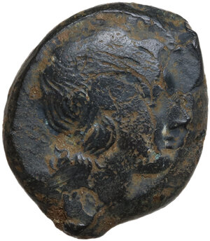 obverse: Anonymous.. AE Double litra, uncertain mint in south Italy, 275-270 BC