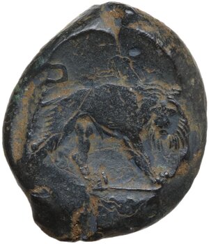 reverse: Anonymous.. AE Double litra, uncertain mint in south Italy, 275-270 BC
