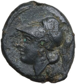 obverse: Anonymous. AE Half Unit, Neapolis, after 276 BC