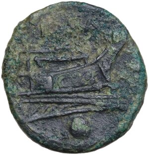 reverse: Anonymous.. AE Uncia, 215-212 BC