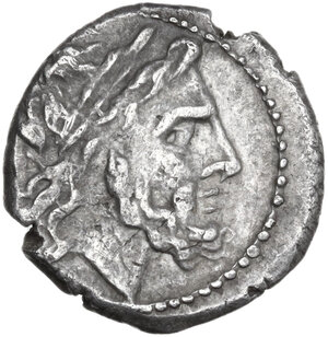 obverse: Anonymous. Victoriatus, uncertain Campanian mints, 215-211 BC