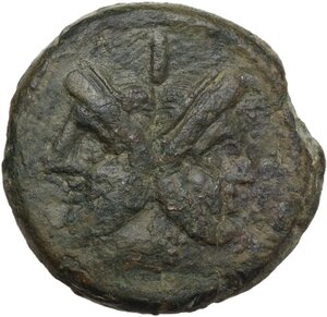obverse: Sextantal series.. AE As, after 211 BC