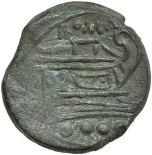 reverse: Anonymous light series. AE Triens, c. 211 BC, Sardinia
