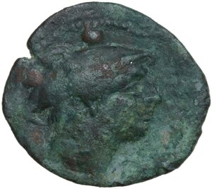 obverse: L. Cornelius Lentulus.. AE Sextans, uncertain mint in Sardinia, 211 BC