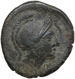 obverse: Anonymous.. AE Uncia, uncertain mint in Sicily, 211-210 BC