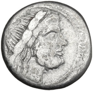 obverse: MP series.. AR Victoriatus, c. 211-208 BC