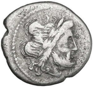 obverse: Sow series. AR Victoriatus, Capua mint, 205 BC