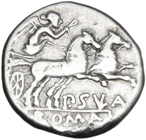 reverse: Pub. Sulla. Denarius, 151 BC