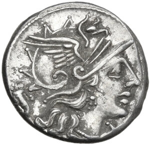 obverse: L. Cupiennius. Denarius, 147 BC