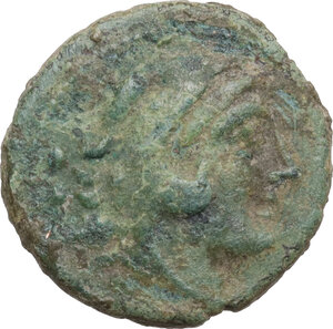 obverse: Cn. Gellius. AE Quadrans, 138 BC