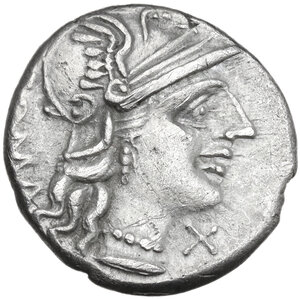 obverse: C. Augurinus.. AR Denarius, 135 BC