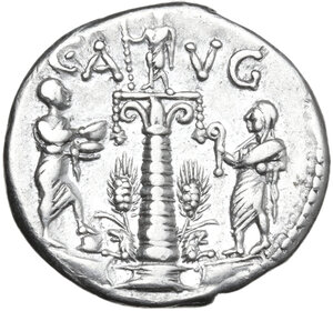 reverse: C. Minucius Augurinus. Denarius, 135 BC