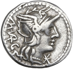obverse: M. Vargunteius.. AR Denarius, 130 BC