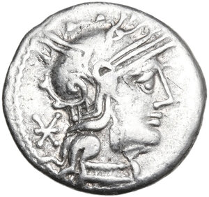 obverse: Q. Marcius Philippus. Denarius, 129 BC