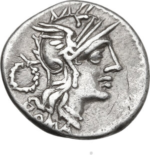 obverse: T. Cloelius. Denarius, 128 BC