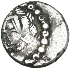 obverse: Central Gaul, Aedui. AR Quinarius, c. 52 BC
