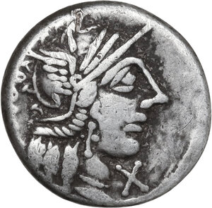 obverse: M. Fannius C.f.. Denarius, 123 BC
