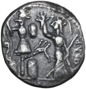 reverse: M. Furius Philus. Denarius, 119 BC