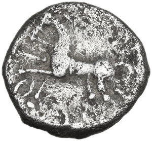 reverse: Central Gaul, Lingones. AR Quinarius, c. 1st Century BC