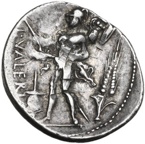 reverse: L. Valerius Flaccus. Denarius, 108 or 107 BC