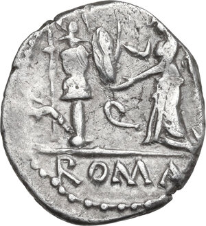 reverse: C. Egnatuleius. Quinarius, 97 BC