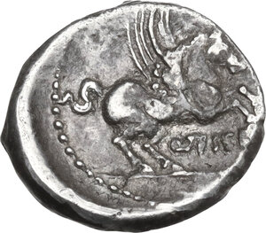 reverse: Q. Titius. Quinarius, 90 BC