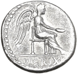 reverse: M. Cato. Denarius, 89 BC