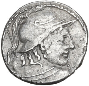 obverse: Cn. Cornelius Lentulus Clodianus. Denarius, 88 BC