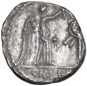 reverse: Cn. Cornelius Lentulus Clodianus. Quinarius, 88 AD